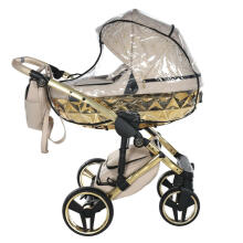 Junama Heart Art.HT-07 Beige Gold Bērnu universālie ratiņi (rati) 2 vienā