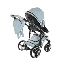 Junama Heart Art.HT-08 Blue Silver Baby universal stroller 2 in 1