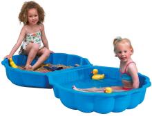 3toysm Art.61059P Sandbox Double shell blue - non-slip bottom Smilšu kaste