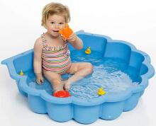 3toysm Art.61059P Sandbox Double shell blue - non-slip bottom Smilšu kaste