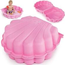 3toysm Art.61059P Sandbox Double shell pink - non-slip bottom Песочница Раковина