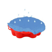 3toysm Art. 69481 Sandpit Big daisy red with cover
