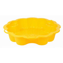 3toysm Art. 69485 Sandpit Big daisy yellow with cover Smilšu kasti ar pārklājumu