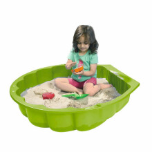 3toysm Art. 69659 Sandpit Big shell green with cover Liivakast