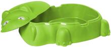 3toysm Art.18518 Sandpit Hipolit with cover green  Песочница