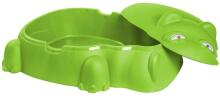 3toysm Art.18518 Sandpit Hipolit with cover green  Песочница