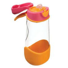 B.Box Sport Bottle Art.BB00606 Strawberry Shake Детская спортивная бутылочка с силиконовым носиком 9+ мес,450 мл