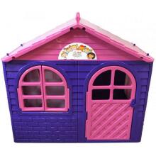 3toysm Art.301 Children's playhouse with curtain rods and curtains pink-purple Домик для детей