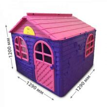 3toysm Art.301 Children's playhouse with curtain rods and curtains pink-purple Домик для детей