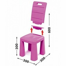 3toysm Art.4693 Plastic chair pink