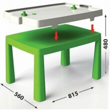 3toysm Art.4582 Plastic table green Bērnu galdiņš