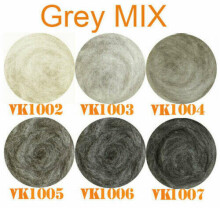 Wool Felt Art.VKMIX12-50 Шерсть разноцветная для Сухого и Мокрого валяния,5 шт.(50г)