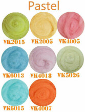 Wool Felt Art.VKMIX23-50 Шерсть разноцветная для Сухого и Мокрого валяния,5 шт.(50г)