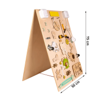 3toysm MONTESSORI  Zoo Art.MT17 koka rotaļlieta 50x75
