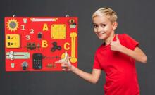 3toysm MONTESSORI  Sensor Art.MT20 Развивающая доска 50x38