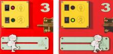3toysm MONTESSORI  Sensor Art.MT22 Развивающая доска 75x50