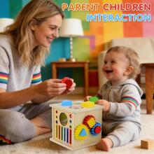 Kidsworld Montessori Wooden Art.152078 Colour Sorting Game, Sensory Toy, Baby Shape Sorter