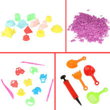Ikonka Art.KX4768 Kinetic sand in a box 1kg sandbox 27el.