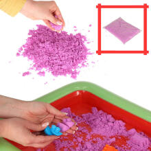 Ikonka Art.KX4768 Kinetic sand in a box 1kg sandbox 27el.
