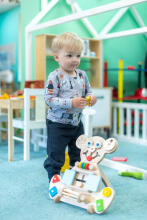 Beloved Boards Art.BBO002 Red Wooden board for the development of motor skills Bear