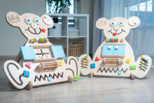 Beloved Boards Art.BBO001Nordic Blue Izglītojošais aktivitāšu dēlis  Lācis