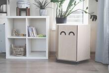 Wooden Toy Chest Art.BBO005 Natural Деревянный ящик для игрушек