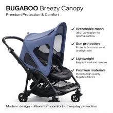 Bugaboo Fox/Cameleon3/Lynx breezy sun canopy v2 Art.152384 Seaside Blue Sun protection
