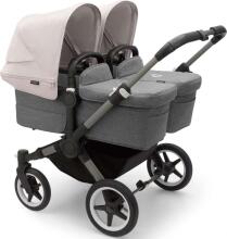 Bugaboo Donkey 5 sun canopy Art.100003007 Misty White Saules aizsardzība