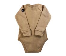 La Bebe™ NO Baby Body Art. 9-10-33 Cappuccino Бодик из 100% мягкого хлопка с длинным рукавом