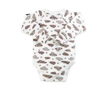 La Bebe™ NO Baby Body Art.10-10-23 Clouds Zīdaiņu bodiji no 100% kokvilnas ar garām piedurknēm