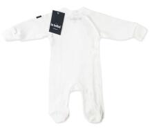 La Bebe™ NO Baby Romper Art. 9-08-30 White Zīdaiņu rāpulīši ar garām piedurknēm