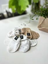 La Bebe™ NO Baby Mittens Art. 10-02-21 Dots Детские рукaвички/антицарапки из мягкого хлопка