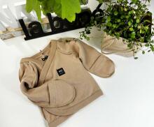 La Bebe™ Baby Set Art.9-07-32 Cappuccino Детский комплектик из 3 частей 100% хлопок