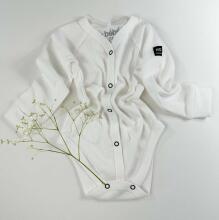La Bebe™ NO Baby Body Art. 9-10-31 White Бодик из 100% мягкого хлопка с длинным рукавом