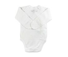 La Bebe™ NO Baby Body Art. 9-10-31 White Бодик из 100% мягкого хлопка с длинным рукавом