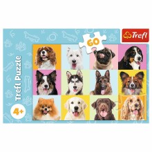 TREFL Puzzle Puppies, 60 pcs