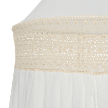 Jollein Canopy Vintage Art.002-005-67030 Boho Lace Ivory - Универсальный тюлевый балдахин для детской кроватки (245 cм)