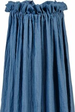 Jollein Veil Vintage Art.002-001-66035 Jeans Blue - Võrevoodi universaalne tülli võrastik (155 sm)