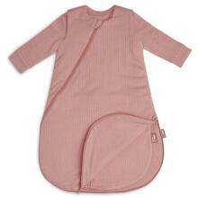 Jollein Newborn Art.015-410-66034 Basic Stripe Rosewood - kokvilnas guļammaisiņš ar rokām 60cm