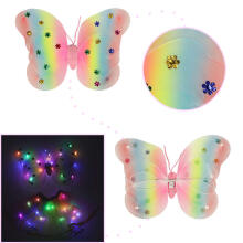 Ikonka Art.KX4591 Butterfly costume wings rainbow fairy