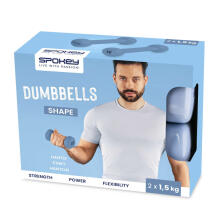 Spokey SHAPE Art.941964 A set of vinyl dumbbells/sport/gym 2x 1,5 kg