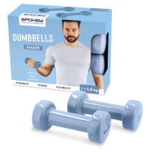 Spokey SHAPE Art.941964 A set of vinyl dumbbells/sport/gym 2x 1,5 kg