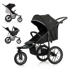 KinderKraft Helsi 2 Art.KSHELS00BLK0000 Deep Black Stroller