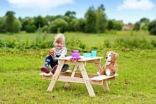 Timbela Wooden Table Art.M012-1 Детский стол для пикника сo скамейками