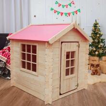 Timbela Wooden Playhouse  Art.M570R-1 koka rotaļu mājiņa/laukums