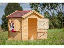 Timbela Wooden Playhouse  Art.M516-1 koka rotaļu mājiņa