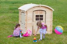 Timbela Wooden Playhouse  Art.M505 koka rotaļu mājiņa