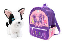 CUTEKINS plīša suns ar somiņu Poochi Poo, 35046