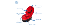 My Carry Potty 2 Ladybug Art.MCP-LB    Детский дорожный герметичный горшок с ручкой