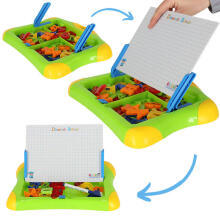 Ikonka Art.KX4677_1 Magnetic board for learning numbers letters green